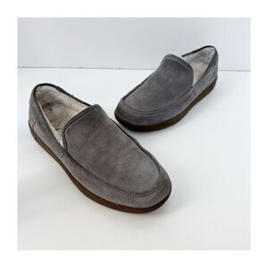 Vionic Gustavo Suede Slipper Loafer Gray Charcoal Size 8.5